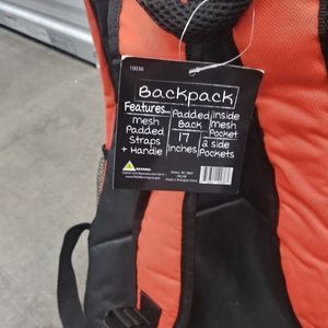 "SOLD" ORANGE & BLACK BACK-PACK
